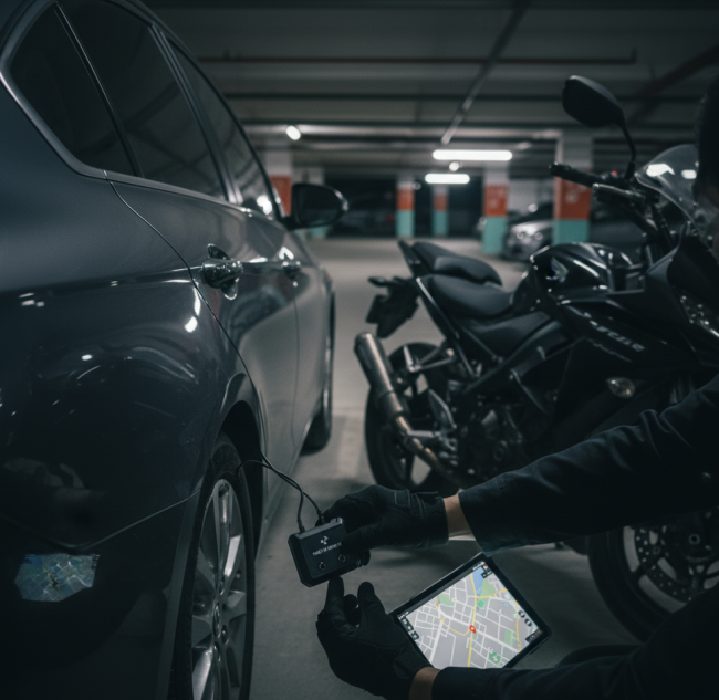 định vị xe máy xe ô tô